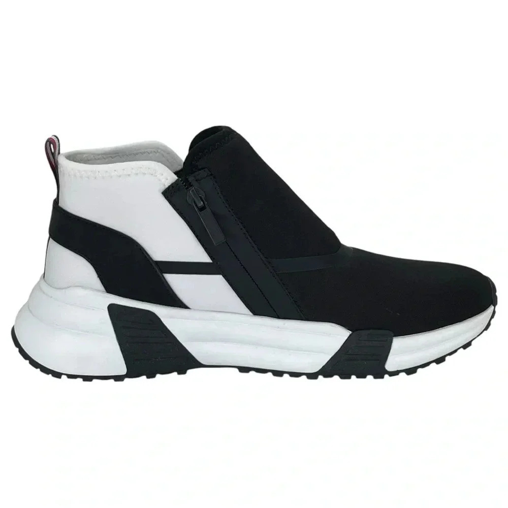 Tommy Hilfiger Morney Black Stretch Womens Fashion Sneakers Size 9M - Picture 6 of 11